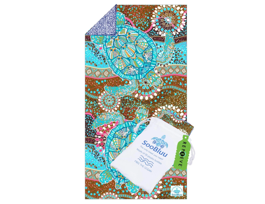 Soobluu Beach Handtuch XL - Turtle - 100x190 cm