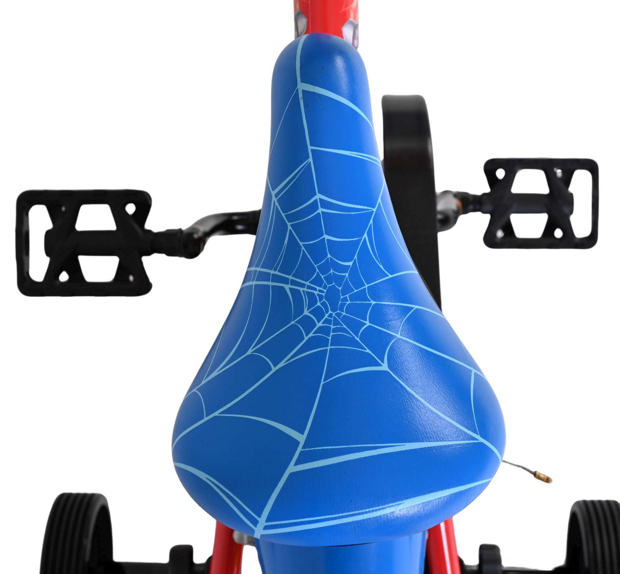 Spiderman Spider-Man Kinderfahrrad – Jungen – 14 Zoll – Blau Rot – Zwei Handbremsen