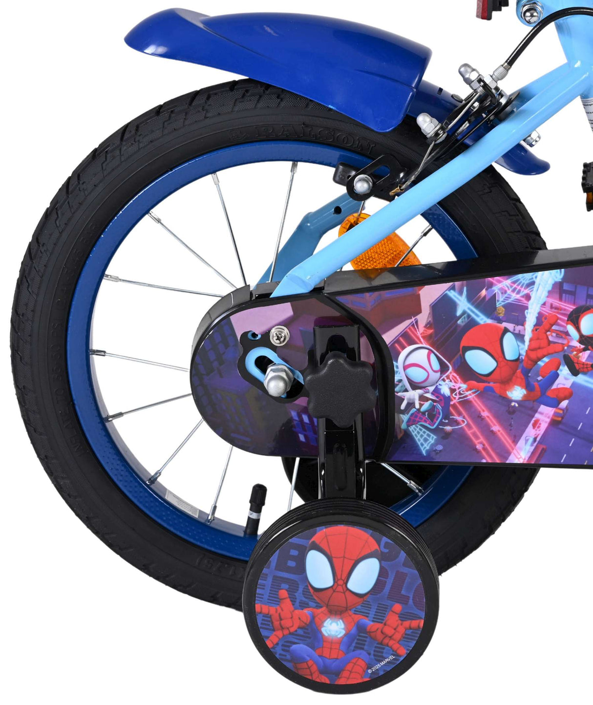Spidey und seine tollen Freunde Spidey Kinderfahrrad – Jungen – 14 Zoll – blau rot – zwei Handbremsen