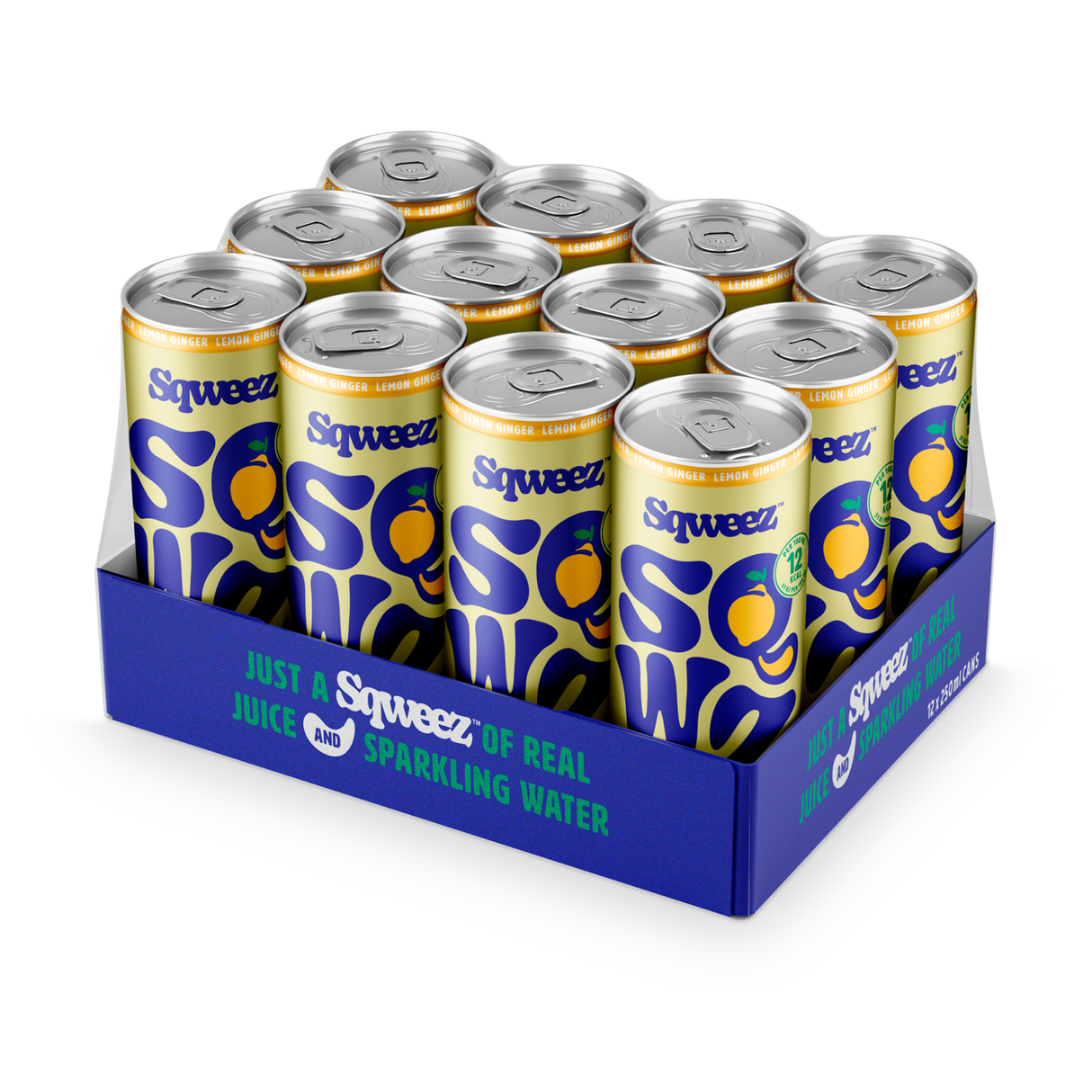 Sqweez Zitronen-Ingwer-Dose (12x 250ml)