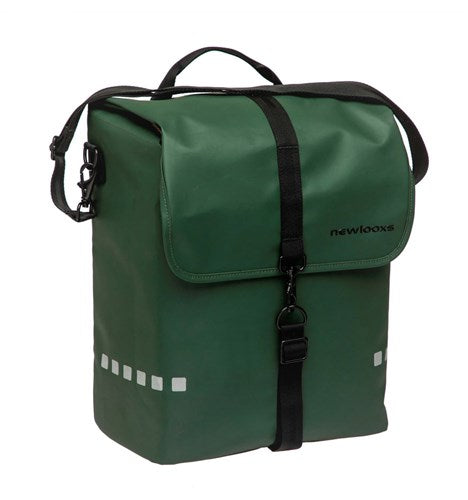 Odense Single Bicycle Bag - Wasser -Repellent - 17,5 l - Schwarzes Grün