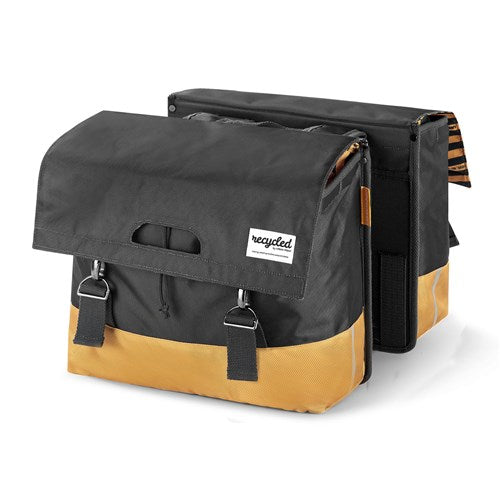 Urban Proof Doppelte Fahrradtasche - Schwarz Gelb - 40L