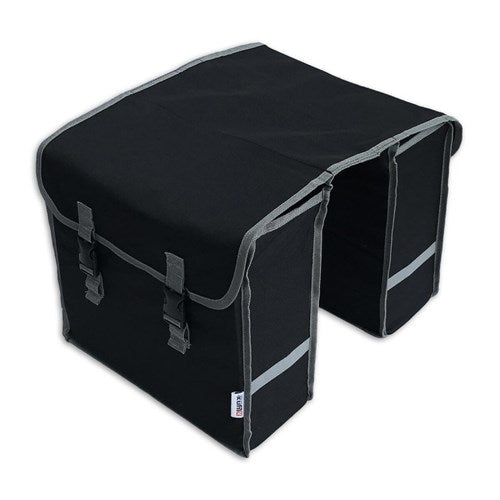 Lynx Doppelte Fahrradtasche Polyester 32L schwarz grau