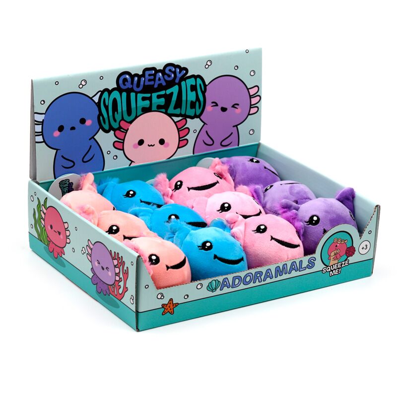 Queasy Squeezies Axolotl (Salamander) Quetschspielzeug