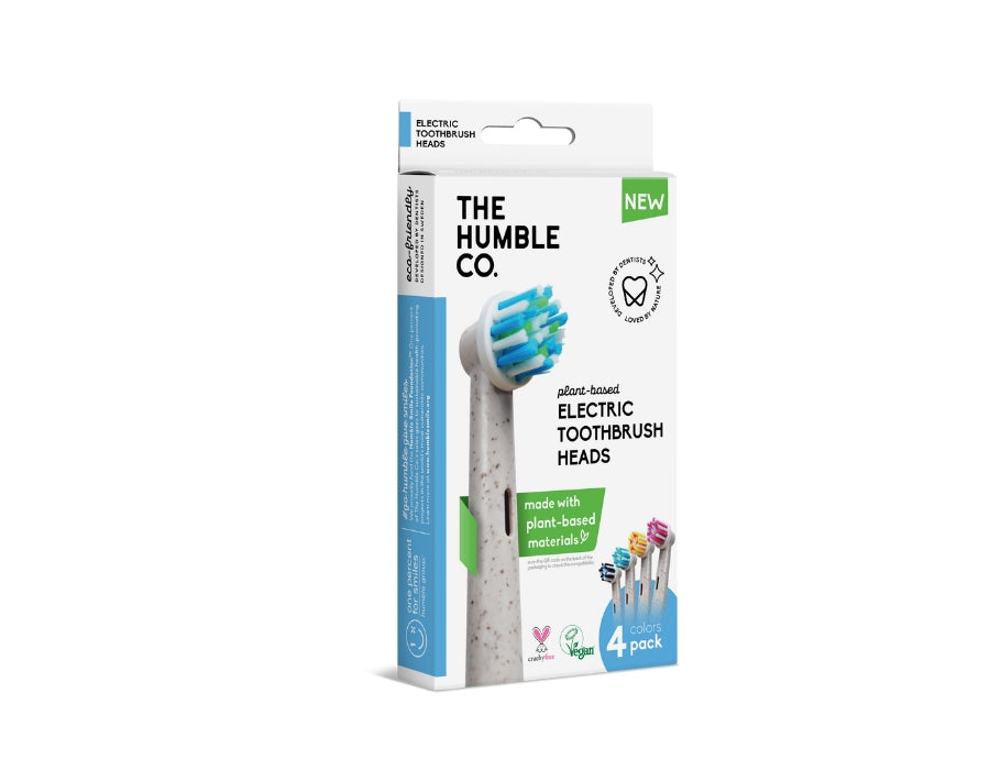 Die bescheidene Co. Bürstenköpfe - pflanzlich - 4er-Pack - oral-b
