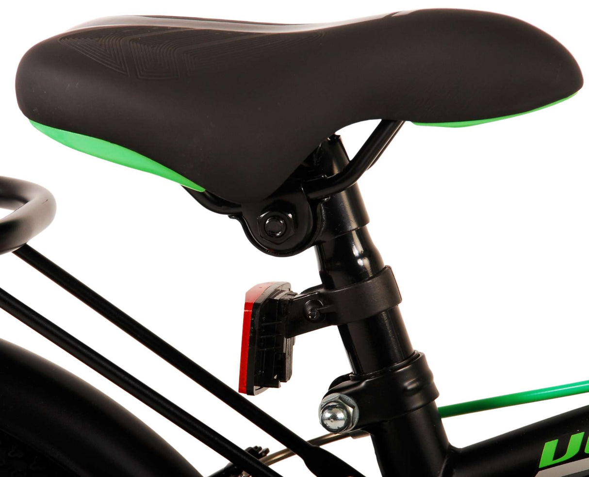 Volare Thombike Kinderfahrrad – Jungen – 16 Zoll – Schwarz Grün – Zwei Handbremsen