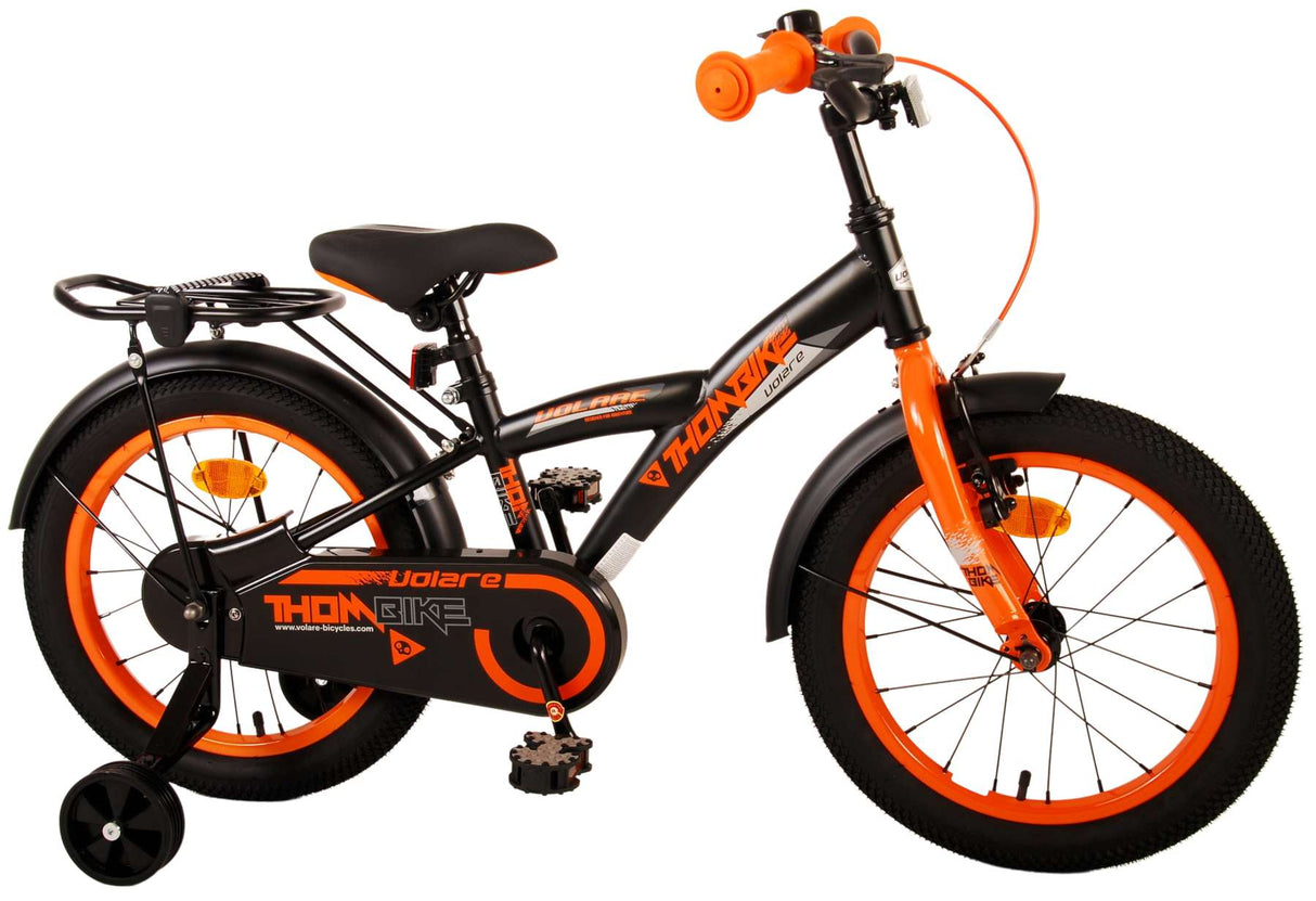 Volare Thombike Children's Bicycle - Jungen - 16 Zoll - Schwarzorange