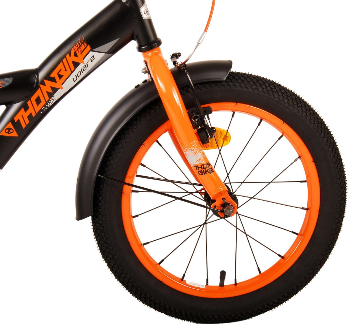 Volare Thombike Children's Bicycle - Jungen - 16 Zoll - Schwarzorange