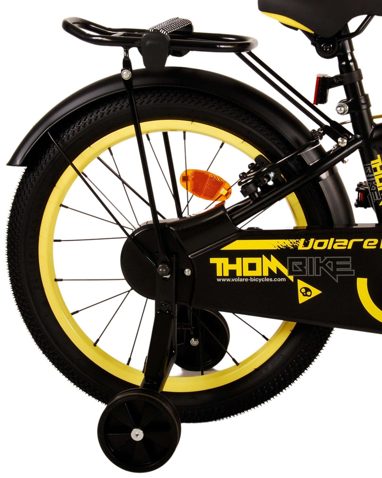 Volare Thombike Kinderbike Jungen 18 Zoll schwarz gelb zwei Handbremsen