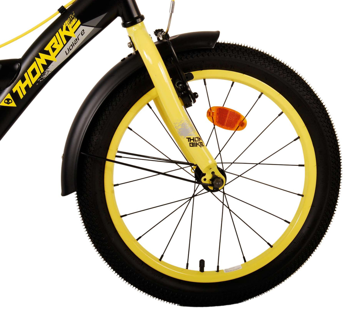 Volare Thombike Kinderbike Jungen 18 Zoll schwarz gelb zwei Handbremsen