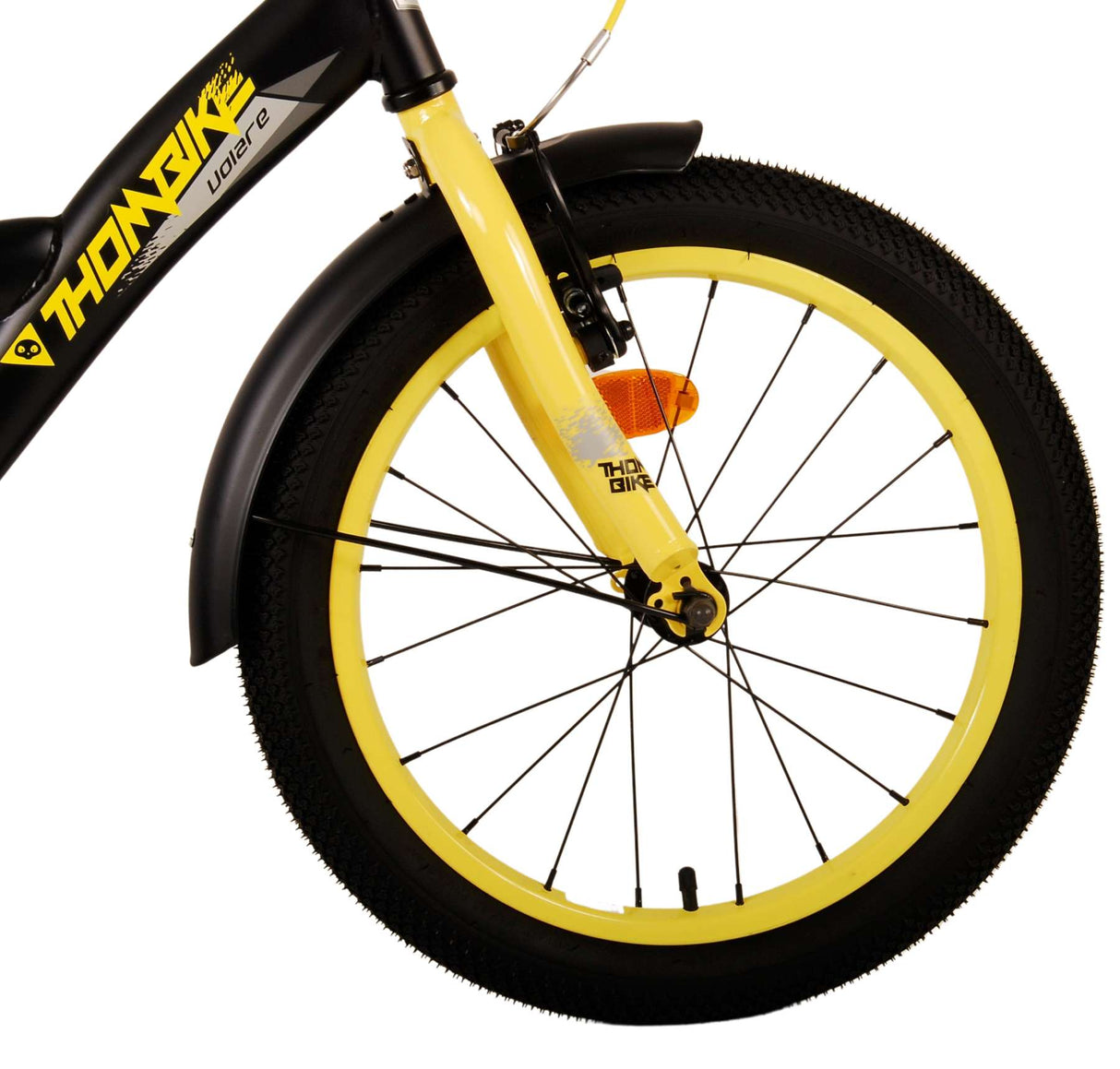 Volare Thombike Kinderrad Jungen 18 Zoll schwarz gelb