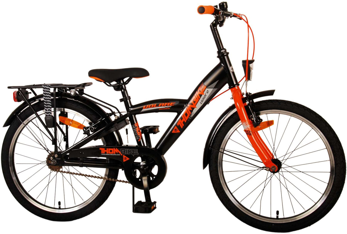 Volare Thombike Kinderbike - Jungen - 20 Zoll - Schwarzorange - Zwei Handbremsen