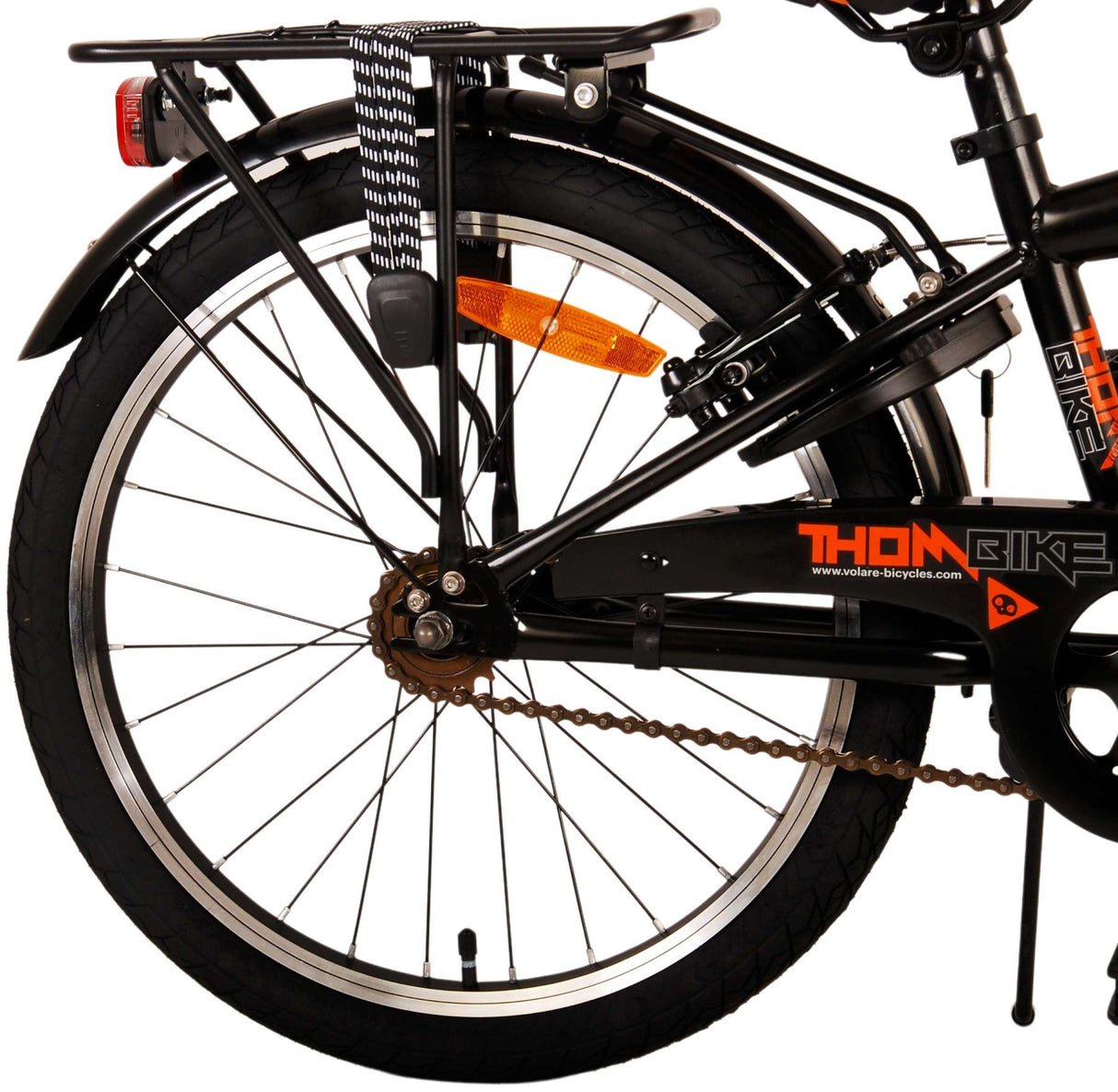 Volare Thombike Kinderbike - Jungen - 20 Zoll - Schwarzorange - Zwei Handbremsen