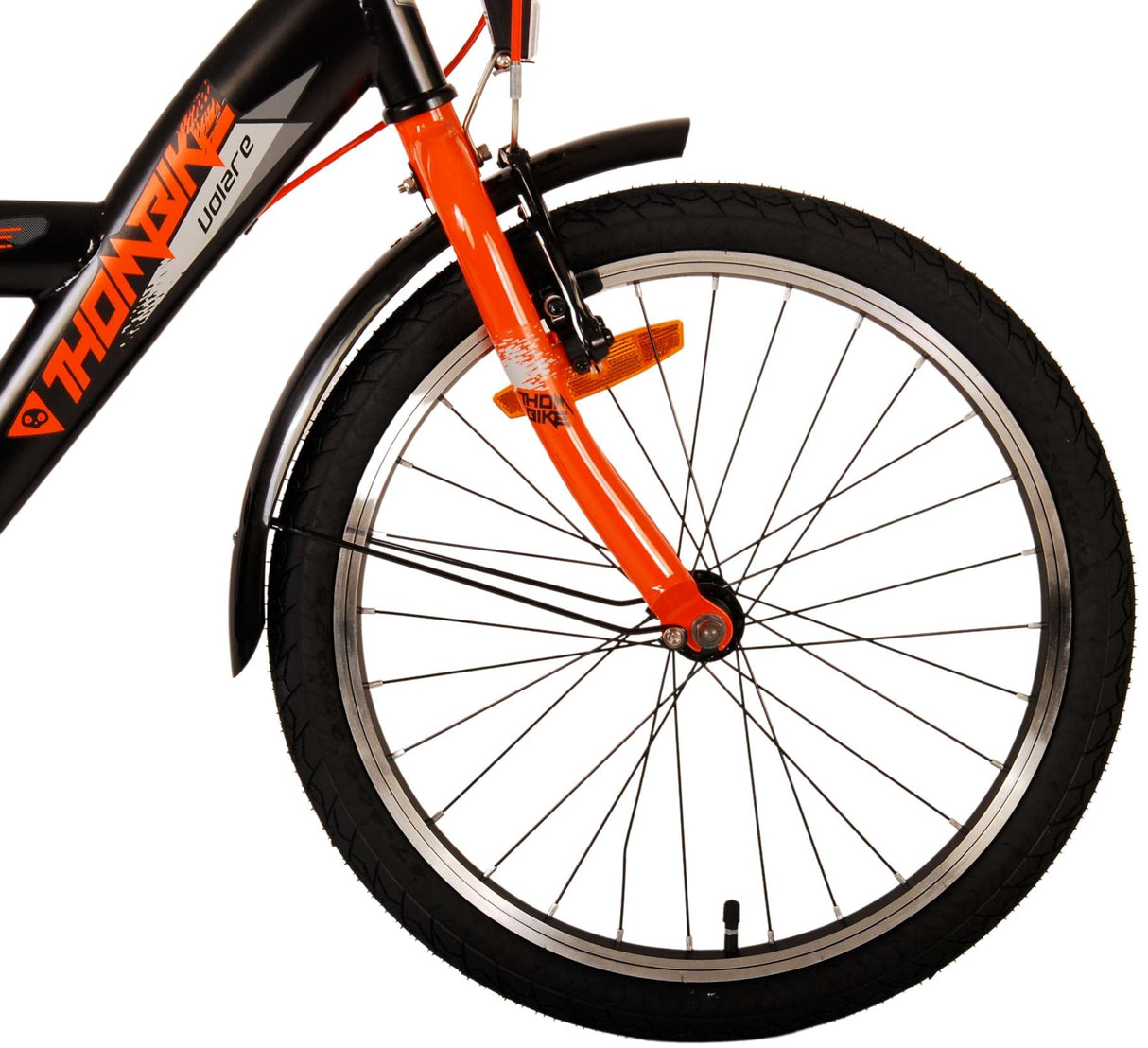 Volare Thombike Kinderbike - Jungen - 20 Zoll - Schwarzorange - Zwei Handbremsen