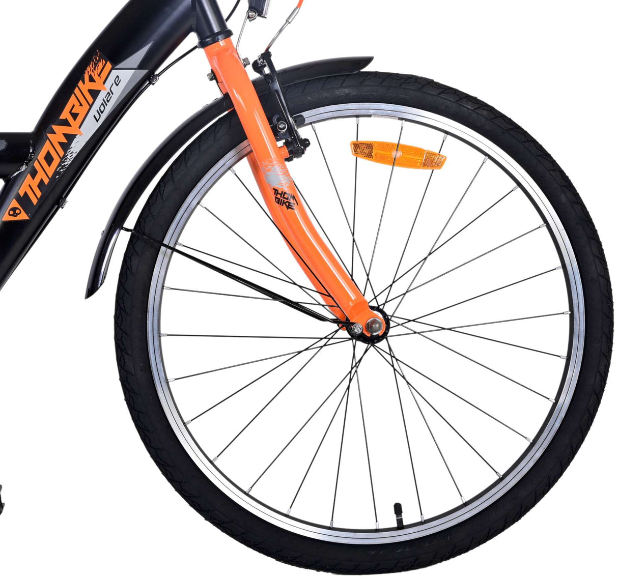 Volare Thombike Children's Bike Boys 24 Zoll Black Orange 3 Gänge