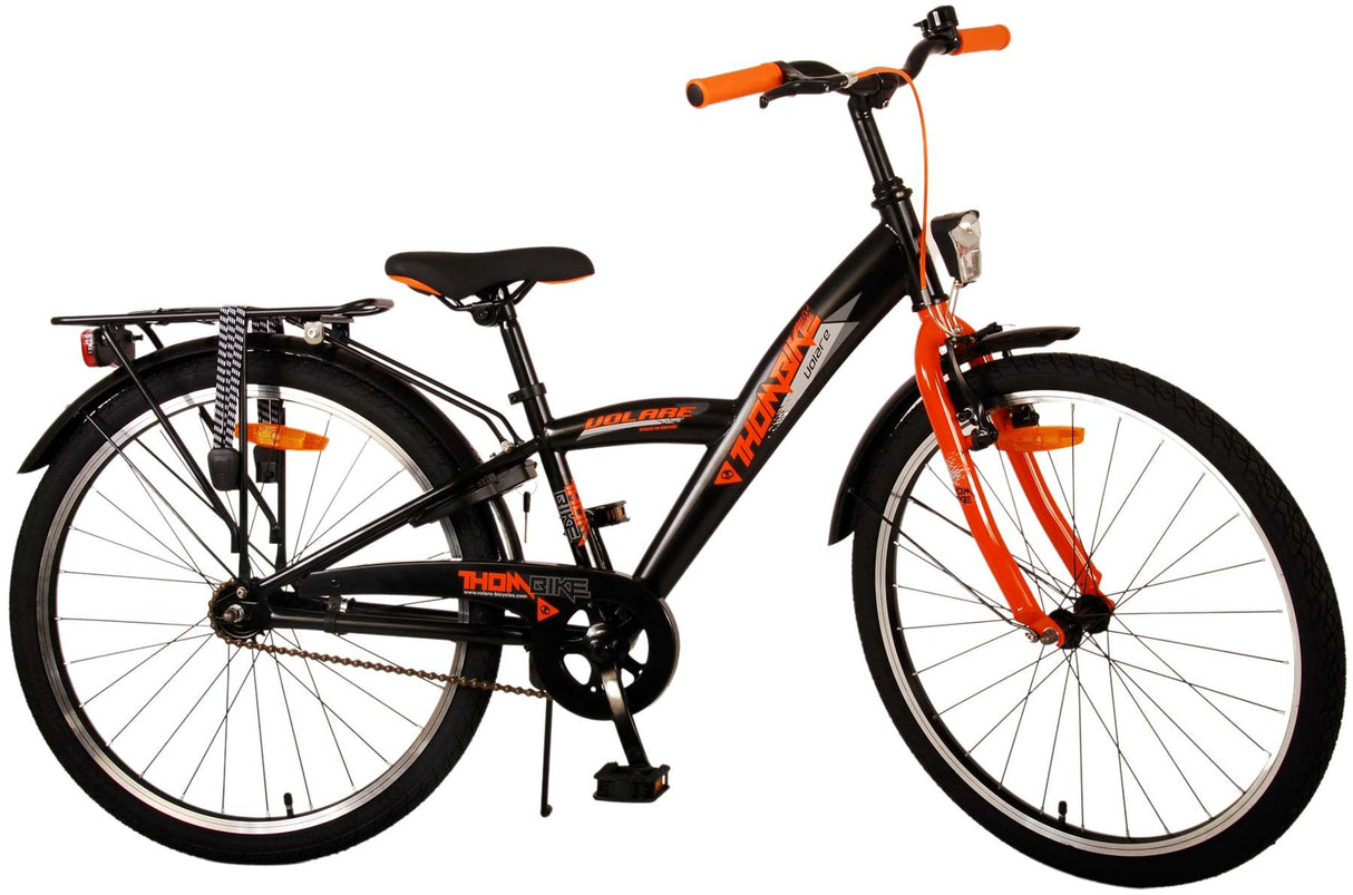 Volare Thombike Kinderrad Jungen 24 Zoll schwarz orange