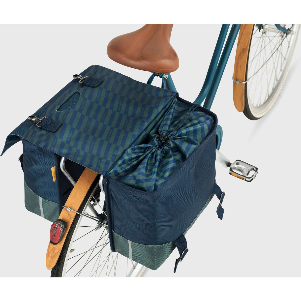 Urban Proof 40L Doppel-Fahrradtasche – Blaugrün
