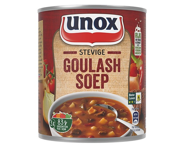 Unox stabile Gulaschsuppendose (6x 0,8 Liter)