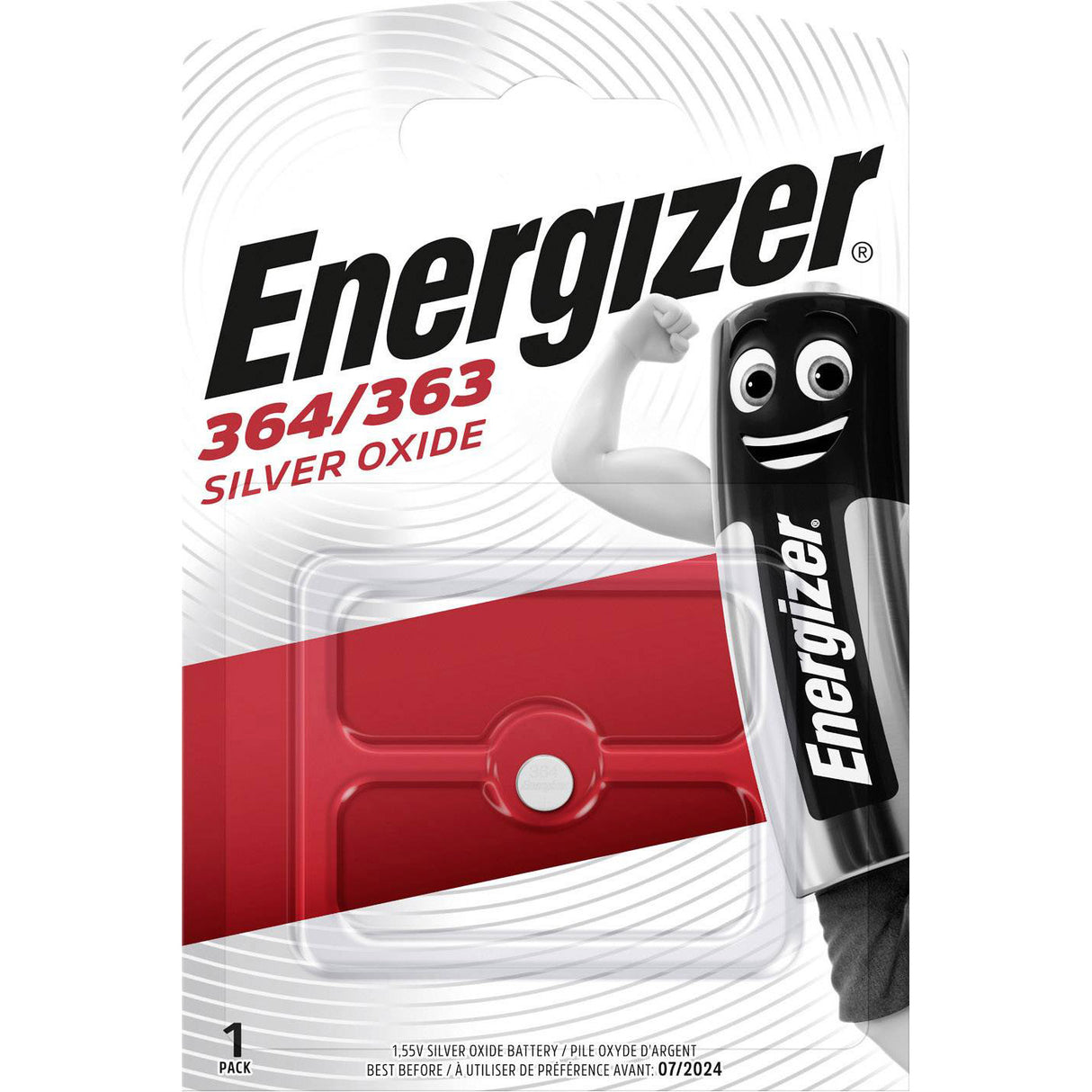 Energizer SR60 SR621 SW 1,55 V Knopfzelle 364 363 Blister