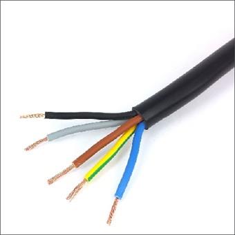 Vmvl-Kabel 5x2,5qmm schwarz h05vv-f (Rolle=100m) p.p mtr | 100 Stück