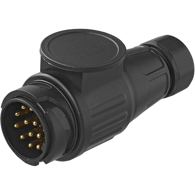 Proplus 13-poliger Stecker – Bajonettverschluss – PVC – schwarz