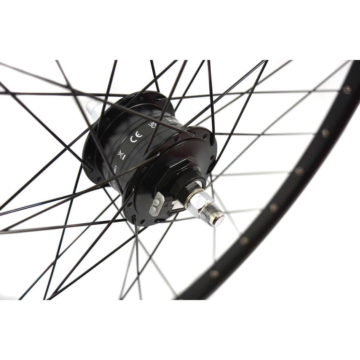 Velox Vorderrad Mach1 M910 28 Shimano Dyn. Scheibe schwarz