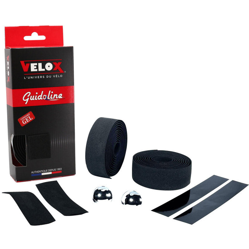 Velox Lenkerband Maxi Kork Gel schwarz (2Stk)