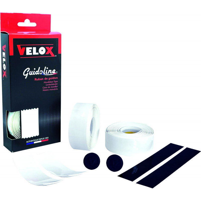 Velox Lenkerband glänzend klassisch weiß (2 Stück)