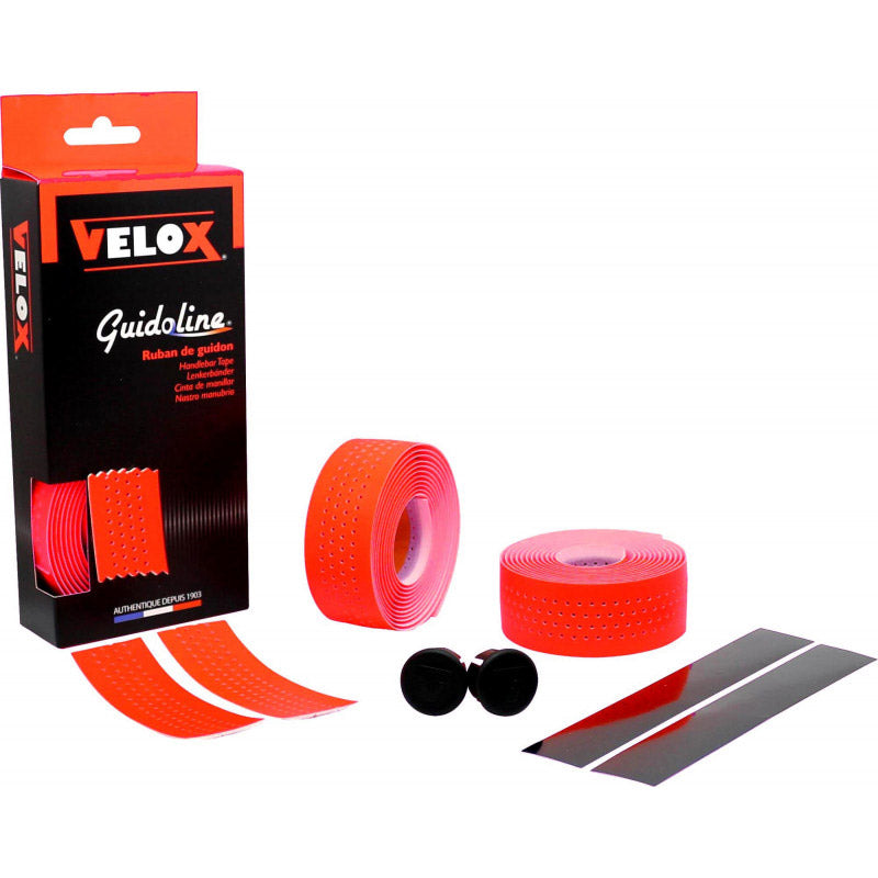 Velox Lenkerband fluo perforiert fluo rot (2 Stk)