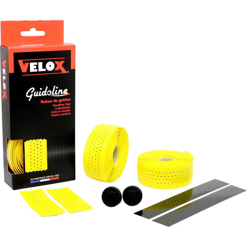 Velox Lenkerband glänzend weich perforiert gelb (2Stk)