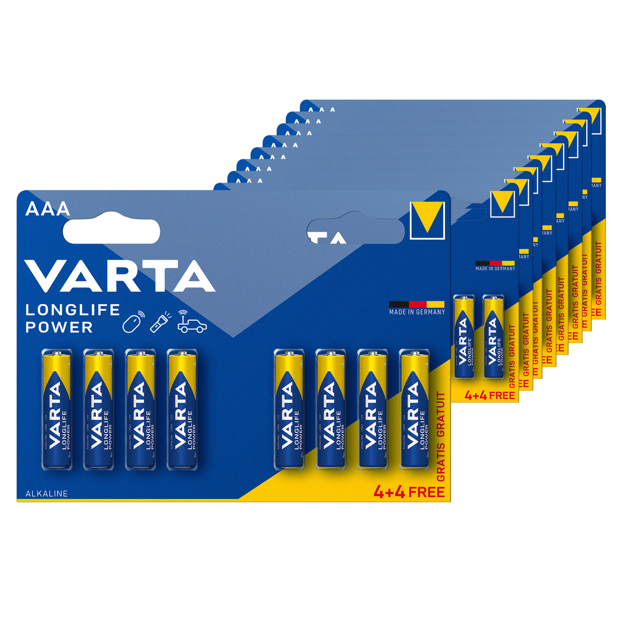 Varta AAA Longlife Power Batterie (8 x 20 Stück)
