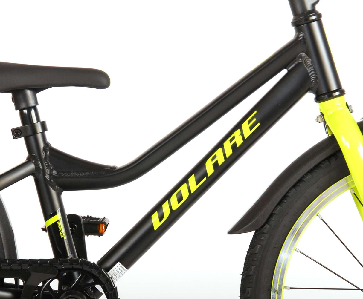 Volare Blaster Children's Bike Boys 18 Zoll schwarz gelbgrünes Prime Collection