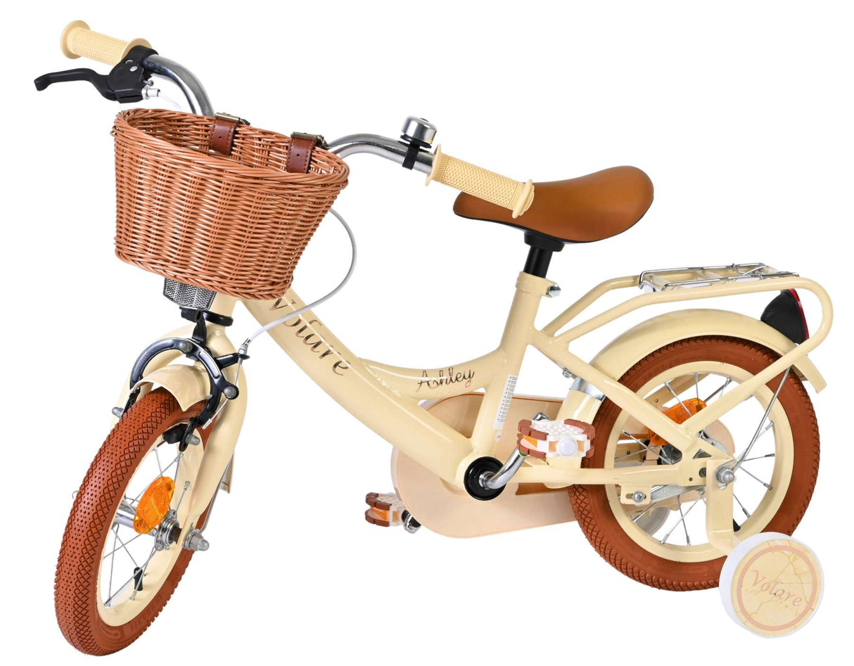 Volare Ashley Kinderfahrrad – Mädchen – 12 Zoll – Creme