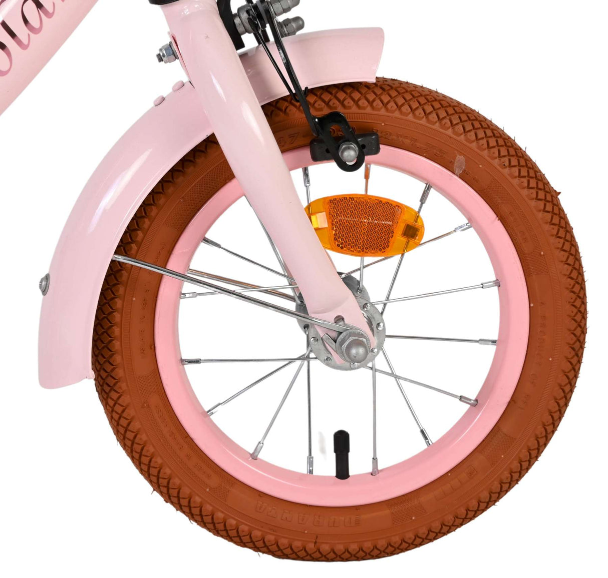 Volare Ashley Kinderfahrrad – Mädchen – 12 Zoll – Pink – zwei Handbremsen