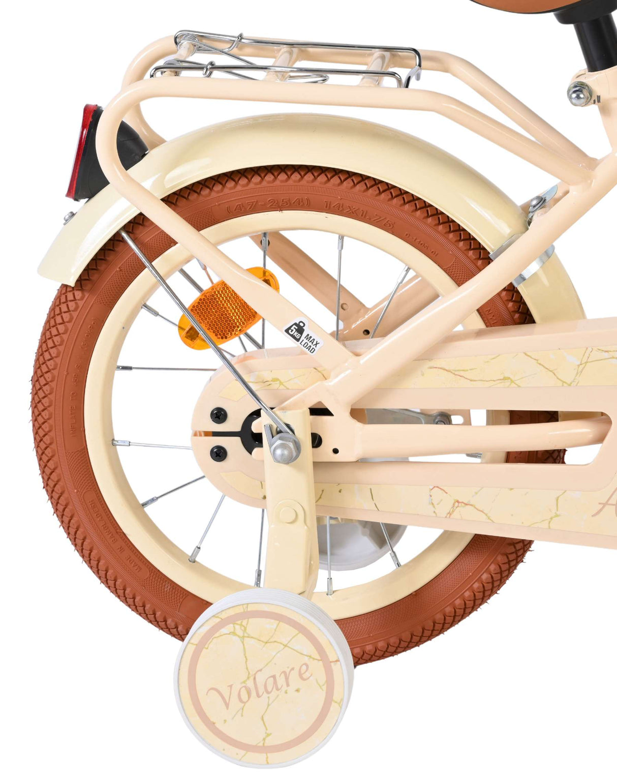 Volare Ashley Kinderfahrrad – Mädchen – 14 Zoll – Creme