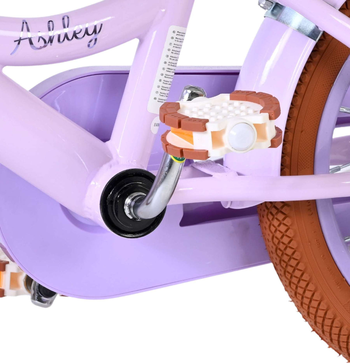 Volare Ashley Kinderfahrrad – Mädchen – 14 Zoll – Flieder