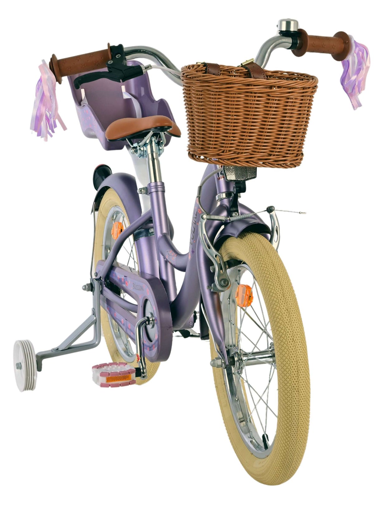 Volare Blossom Kinderfahrrad – Mädchen – 16 Zoll – Lila