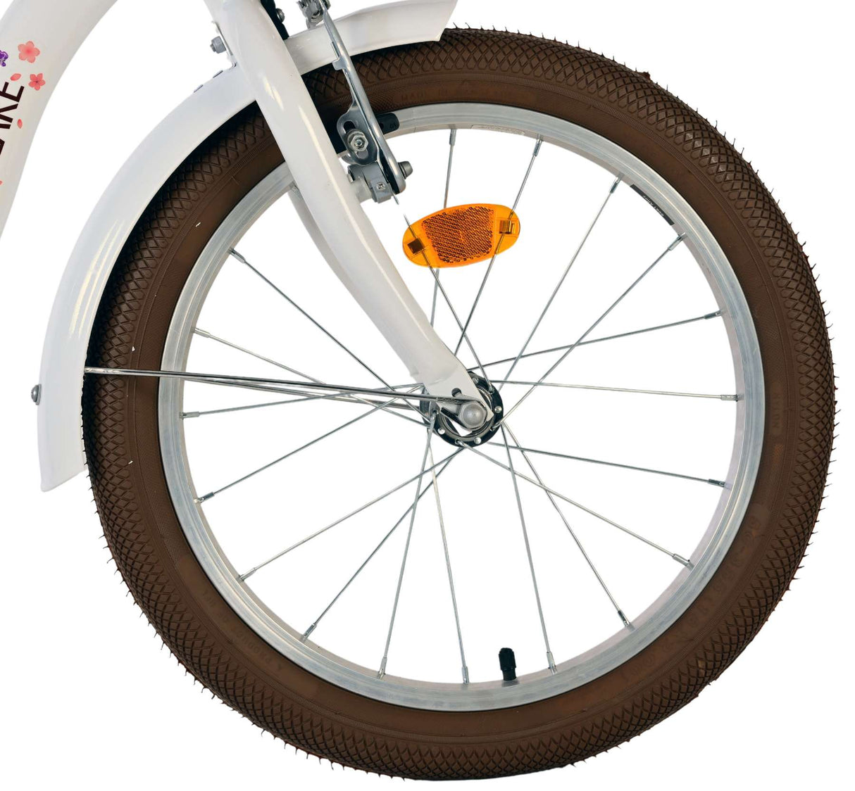 Volare Blossom Kinderfahrrad - Mädchen - 18 Zoll - Weiß