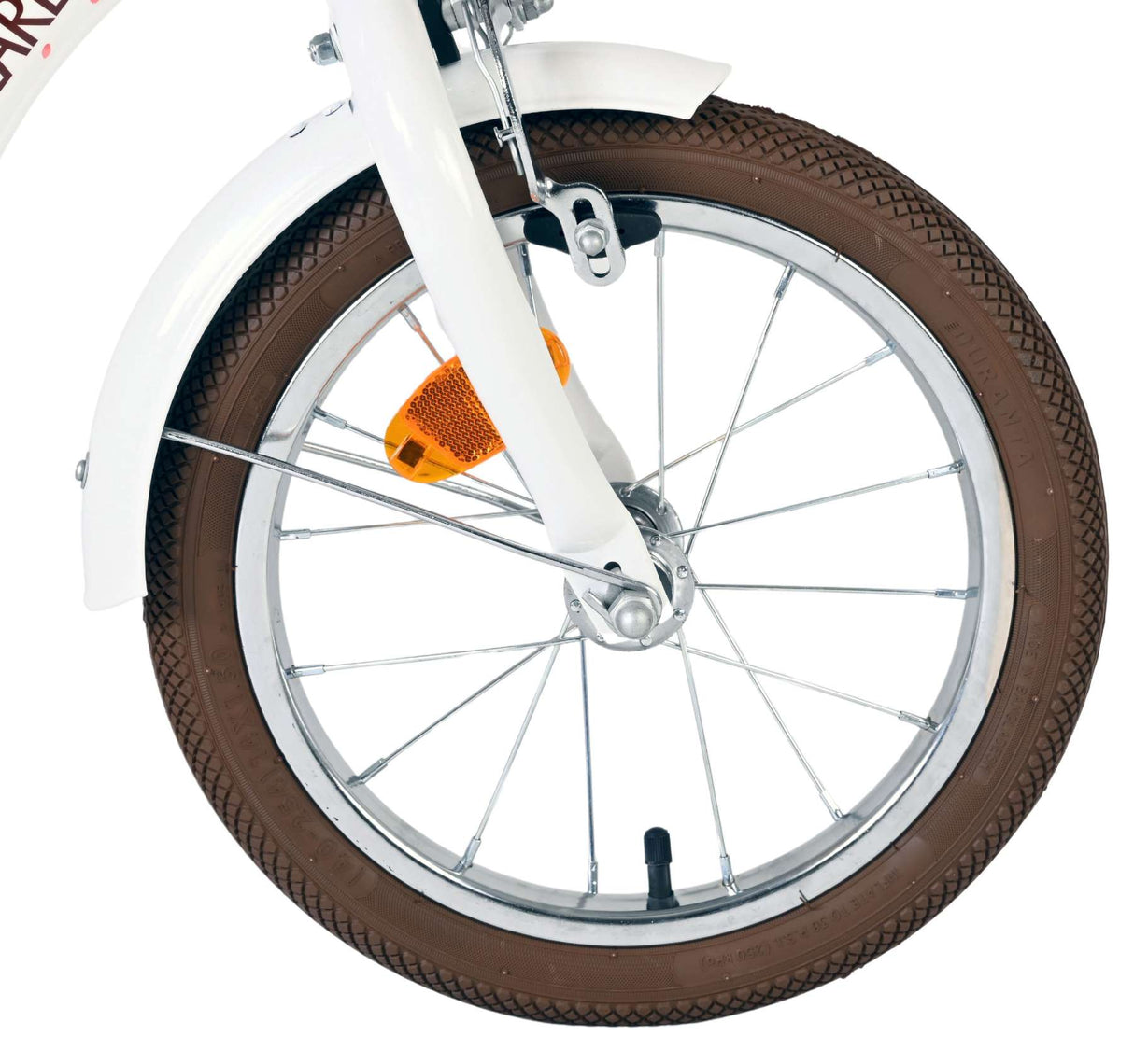 Volare Blossom Kinderfahrrad - Mädchen - 14 Zoll - Weiß