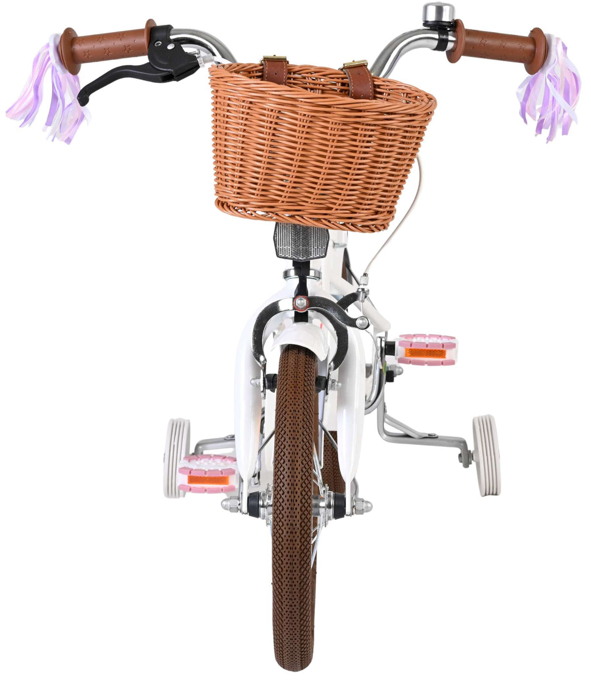 Volare Blossom Kinderfahrrad - Mädchen - 14 Zoll - Weiß