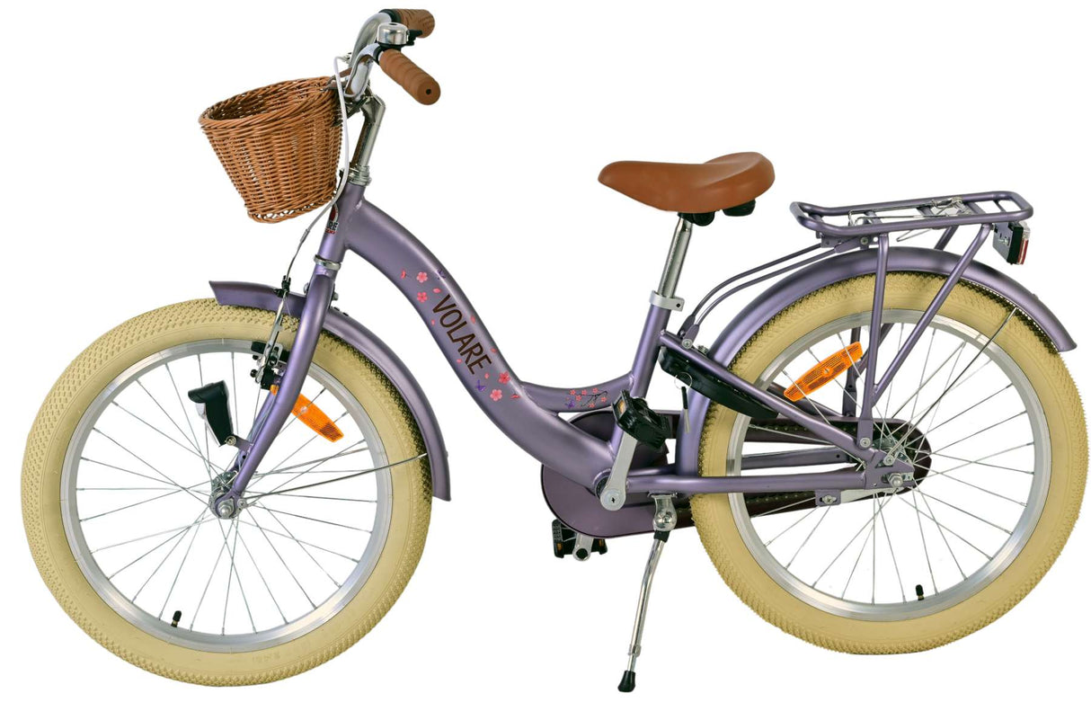 Volare Blossom Kinderfahrrad - Mädchen - 20 Zoll - Lila