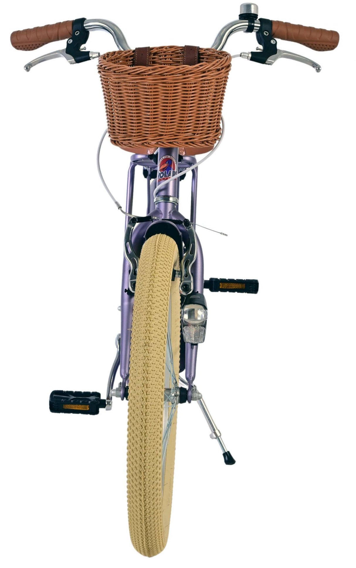 Volare Blossom Kinderfahrrad – Mädchen – 20 Zoll – Lila – zwei Handbremsen