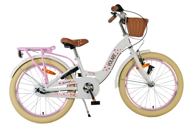 Volare Blossom Kinderfahrrad – Mädchen – 20 Zoll – Weiß – Nexus 3 Gänge