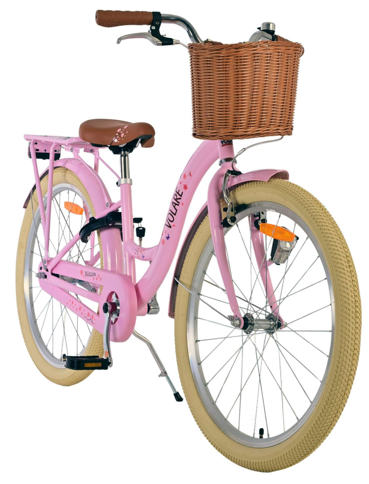 Volare Blossom Kinderfahrrad – Mädchen – 24 Zoll – Rosa