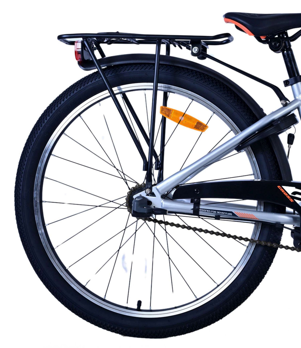 Volare Cross Children's Bike Boys 24 Zoll Silber 3 Zahnräder