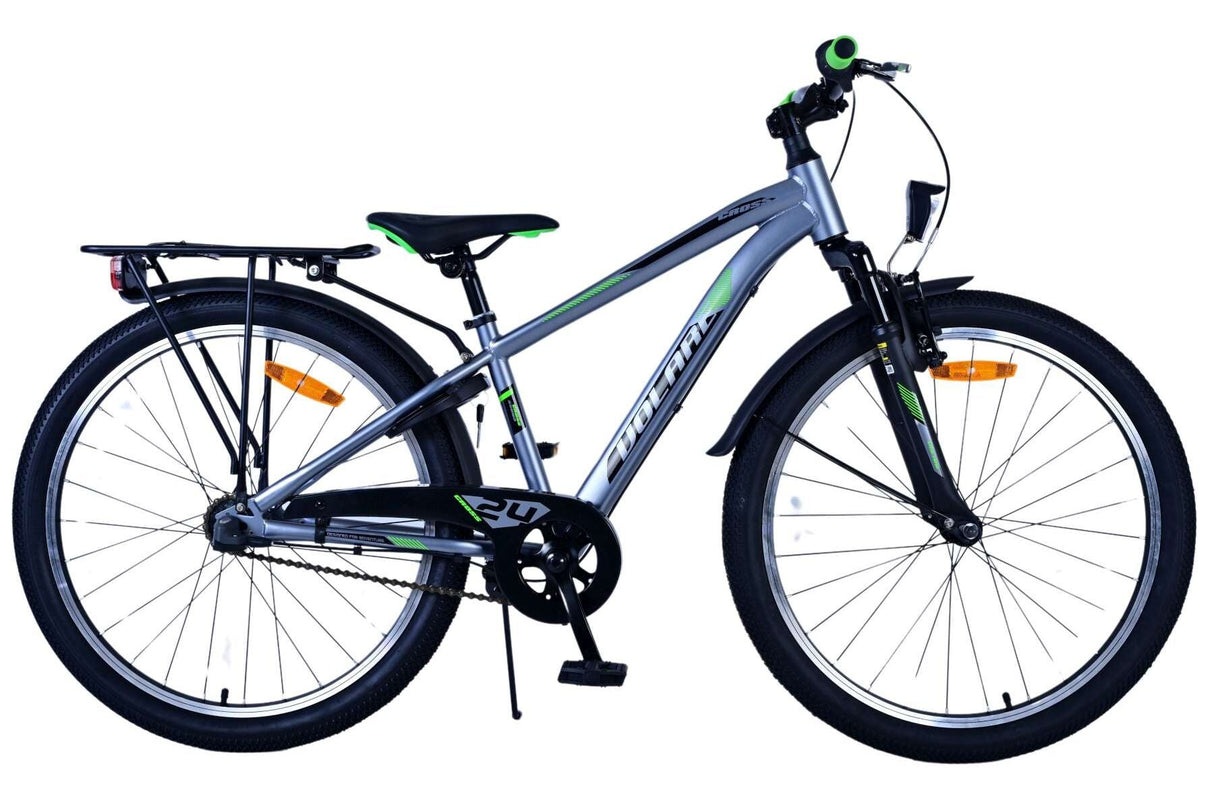 Volare Cross Children's Bicycle - Jungen - 24 Zoll - Dunkelgrau - 3 Zahnräder