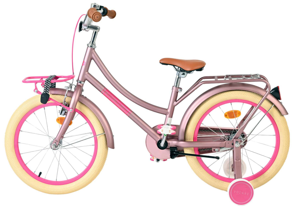 Volare ausgezeichnetes Kinderfahrrad – Mädchen – 18 Zoll – mattrosa