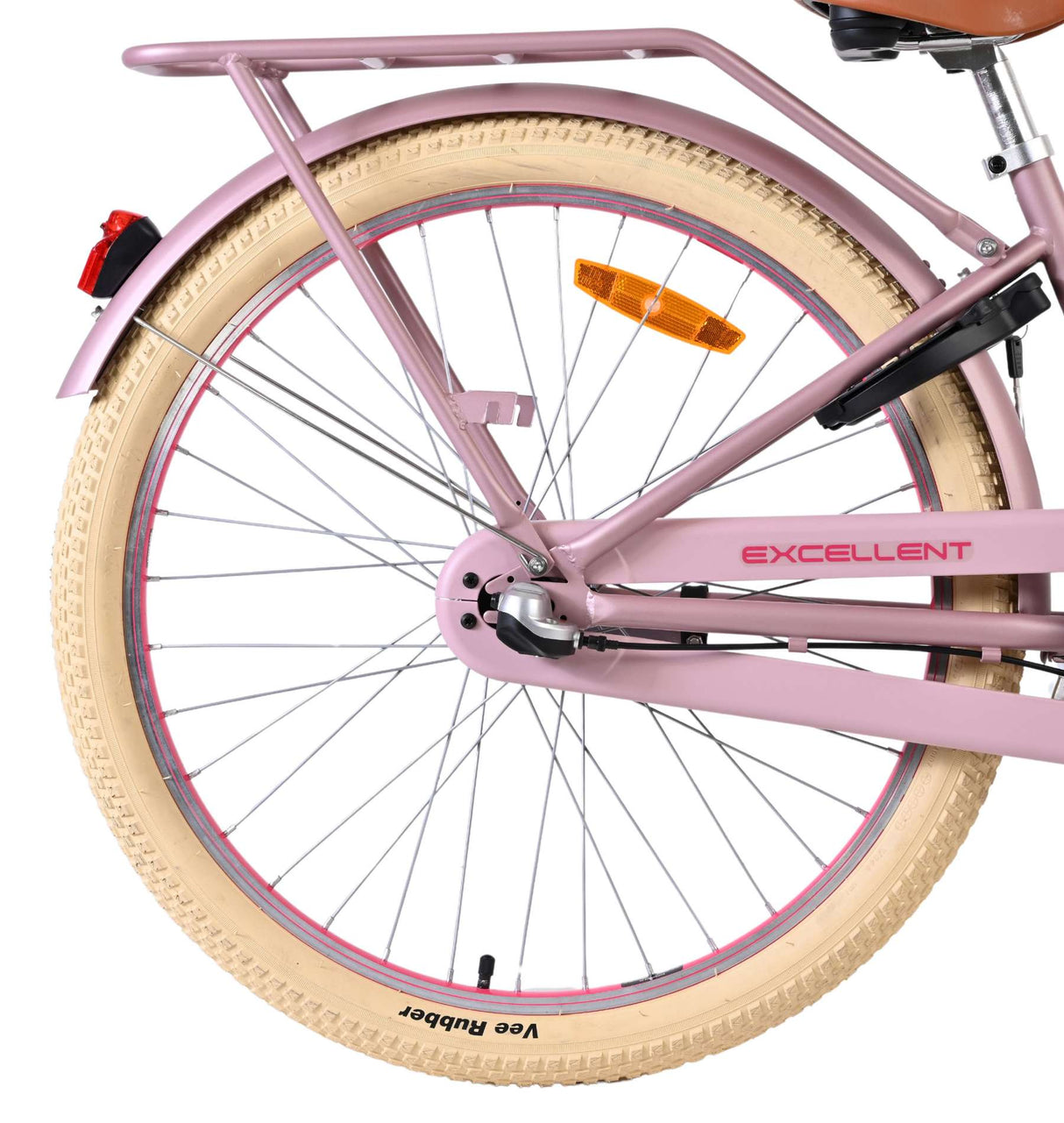 Volare ausgezeichnetes Kinderfahrrad – Mädchen – 24 Zoll – mattrosa – 3 Gänge