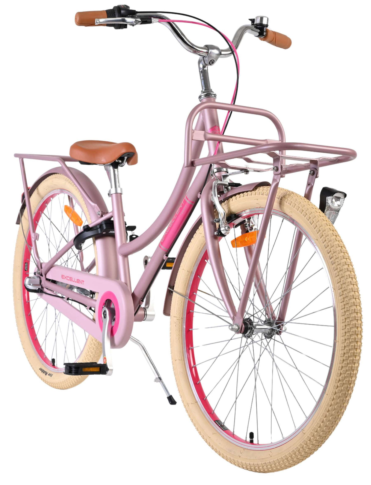 Volare ausgezeichnetes Kinderfahrrad – Mädchen – 24 Zoll – mattrosa – 3 Gänge