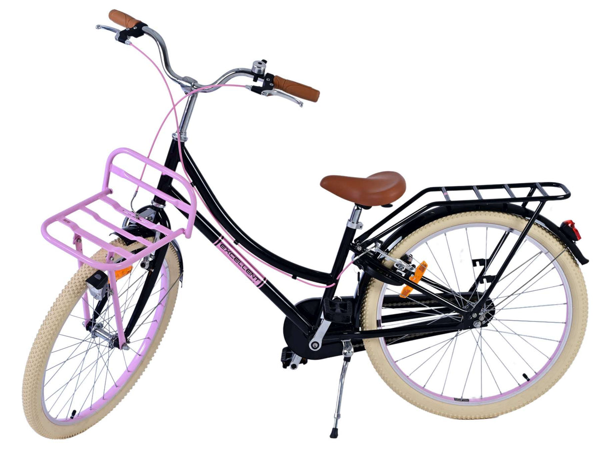 Volare Volare Kinderfahrrad Mädchen 24 Zoll Schwarz Zwei Handbremsen